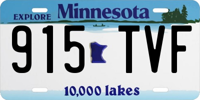 MN license plate 915TVF