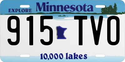 MN license plate 915TVO