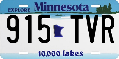 MN license plate 915TVR