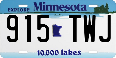 MN license plate 915TWJ