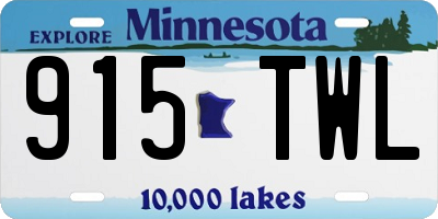 MN license plate 915TWL