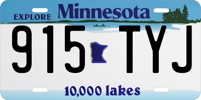 MN license plate 915TYJ