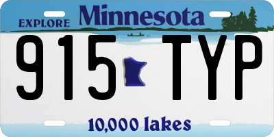 MN license plate 915TYP