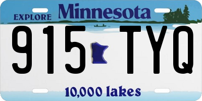 MN license plate 915TYQ