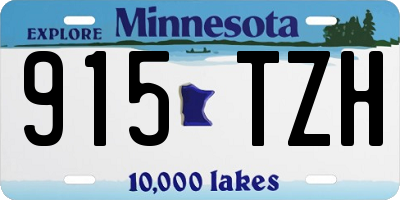 MN license plate 915TZH