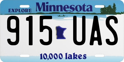 MN license plate 915UAS