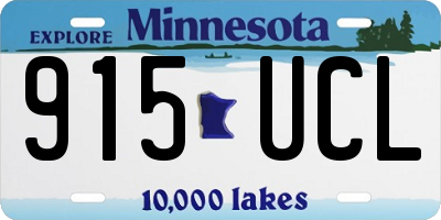 MN license plate 915UCL