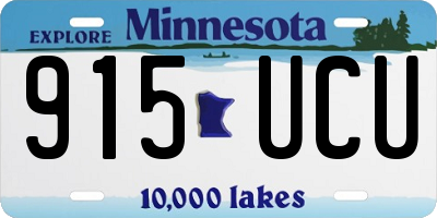 MN license plate 915UCU