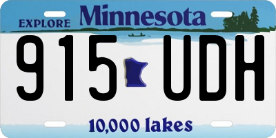 MN license plate 915UDH