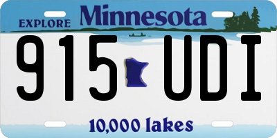 MN license plate 915UDI