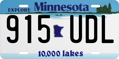 MN license plate 915UDL