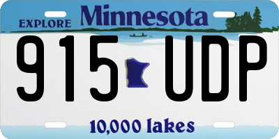 MN license plate 915UDP