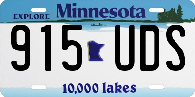 MN license plate 915UDS