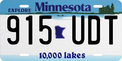 MN license plate 915UDT