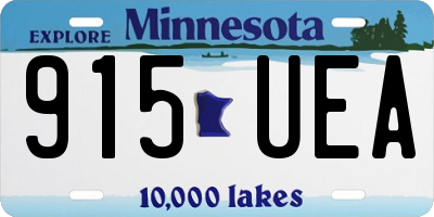 MN license plate 915UEA