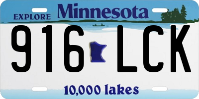 MN license plate 916LCK