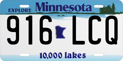 MN license plate 916LCQ