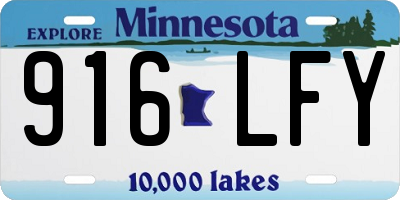 MN license plate 916LFY