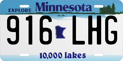 MN license plate 916LHG