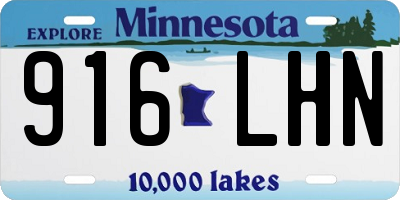 MN license plate 916LHN