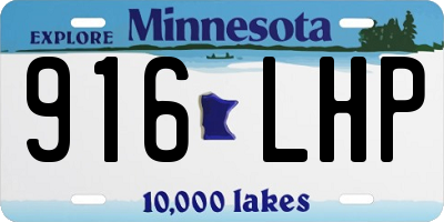 MN license plate 916LHP