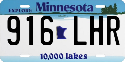 MN license plate 916LHR