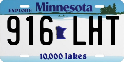 MN license plate 916LHT