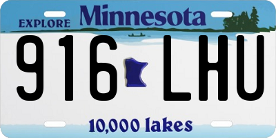 MN license plate 916LHU