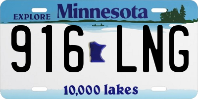 MN license plate 916LNG