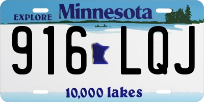 MN license plate 916LQJ