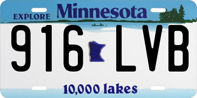 MN license plate 916LVB