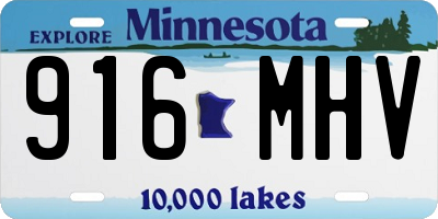MN license plate 916MHV