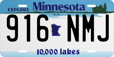 MN license plate 916NMJ