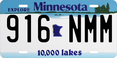 MN license plate 916NMM