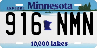 MN license plate 916NMN