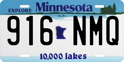 MN license plate 916NMQ