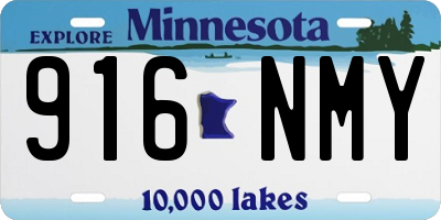 MN license plate 916NMY
