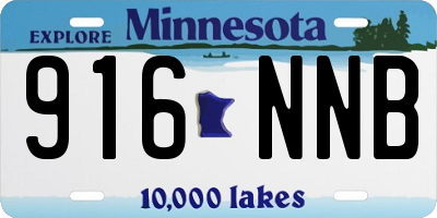MN license plate 916NNB