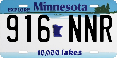 MN license plate 916NNR
