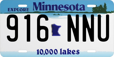 MN license plate 916NNU