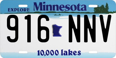 MN license plate 916NNV