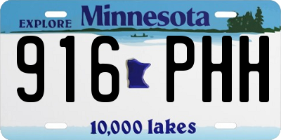 MN license plate 916PHH