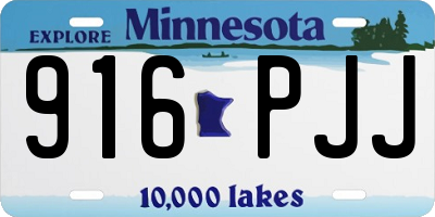 MN license plate 916PJJ