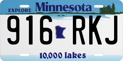 MN license plate 916RKJ