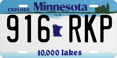 MN license plate 916RKP