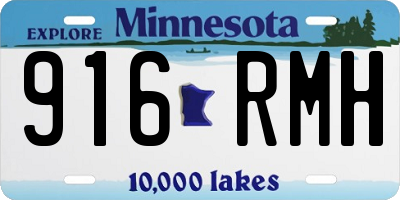 MN license plate 916RMH