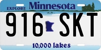 MN license plate 916SKT