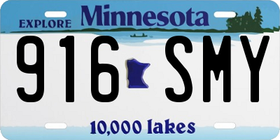 MN license plate 916SMY
