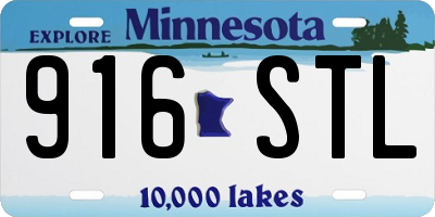 MN license plate 916STL