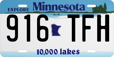 MN license plate 916TFH